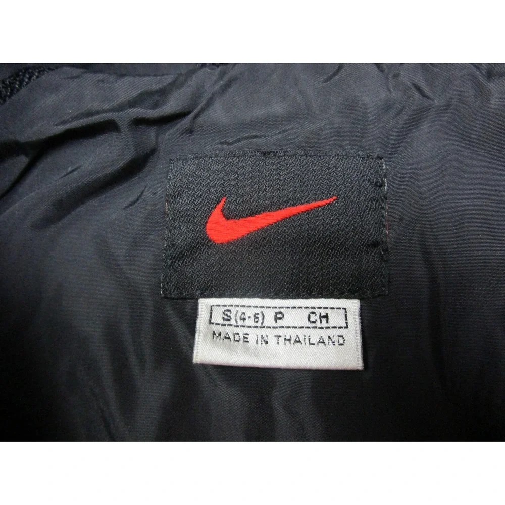 Vintage 90s‎ Nike Tennis Camps Black Windbreaker Jacket (S) Youth Size EUC